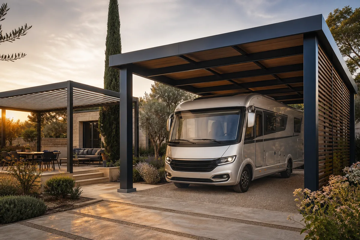 Carport pour camping-car : hauteurs et modèles adaptés