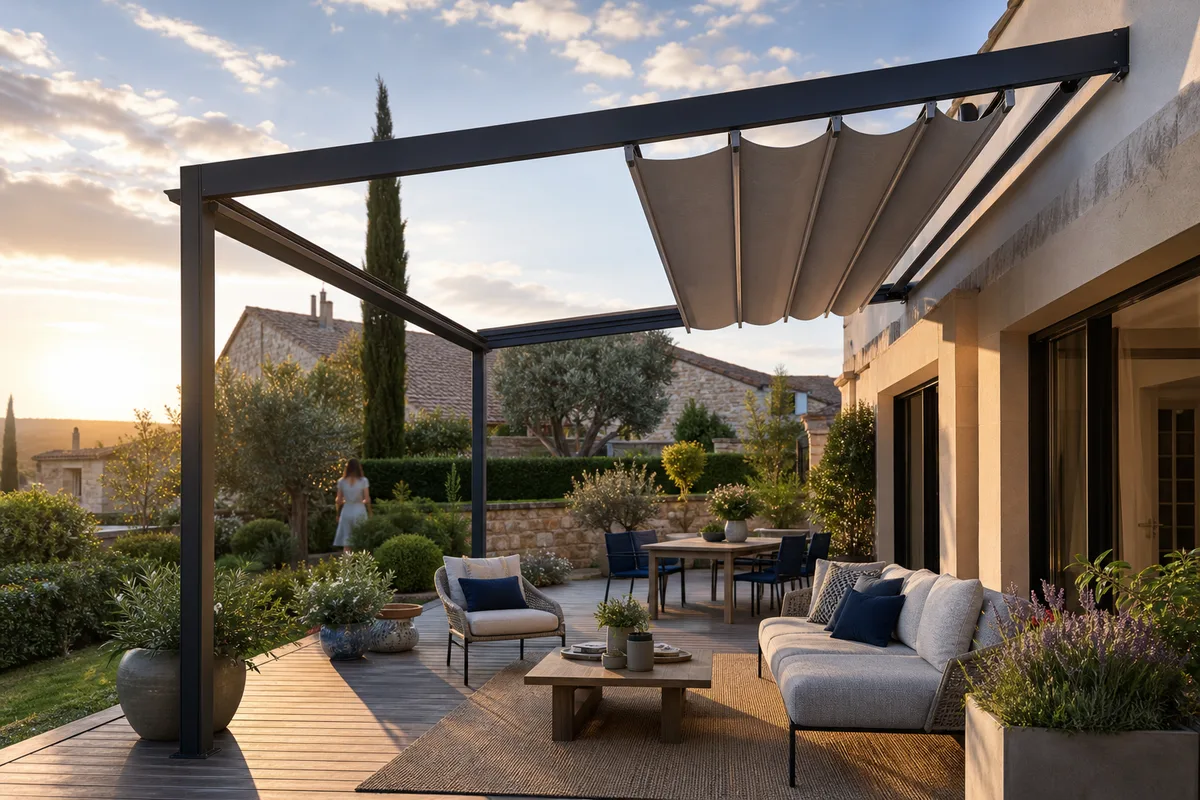 Pergola à toile rétractable : les avantages au quotidien